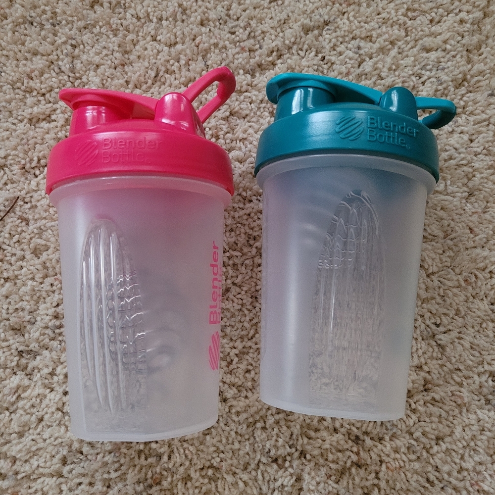Blender Bottle 20 Oz Set Of 2 Pink Blue - Picture 2 of 9